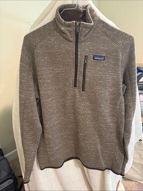 Patagonia Men’s Zip-Neck Sweater Jacket - Brown Heather
